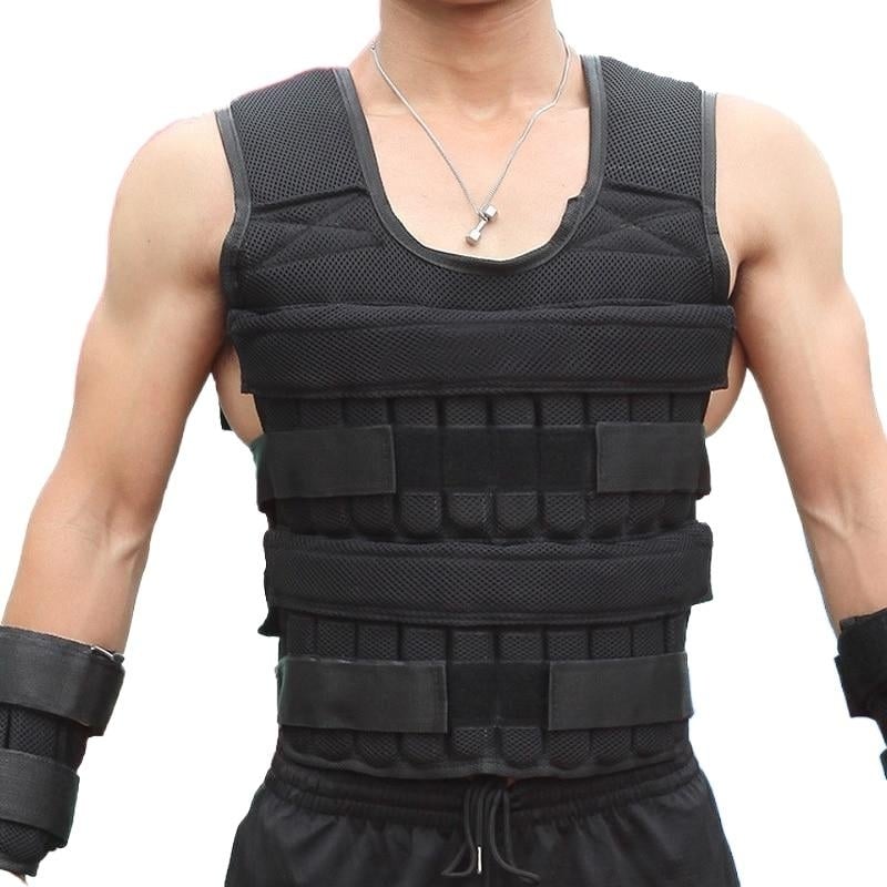 30KG Loading Weight Vest For Boxing Training Gym Equipment Waistcoat Jacket Sand Image 1