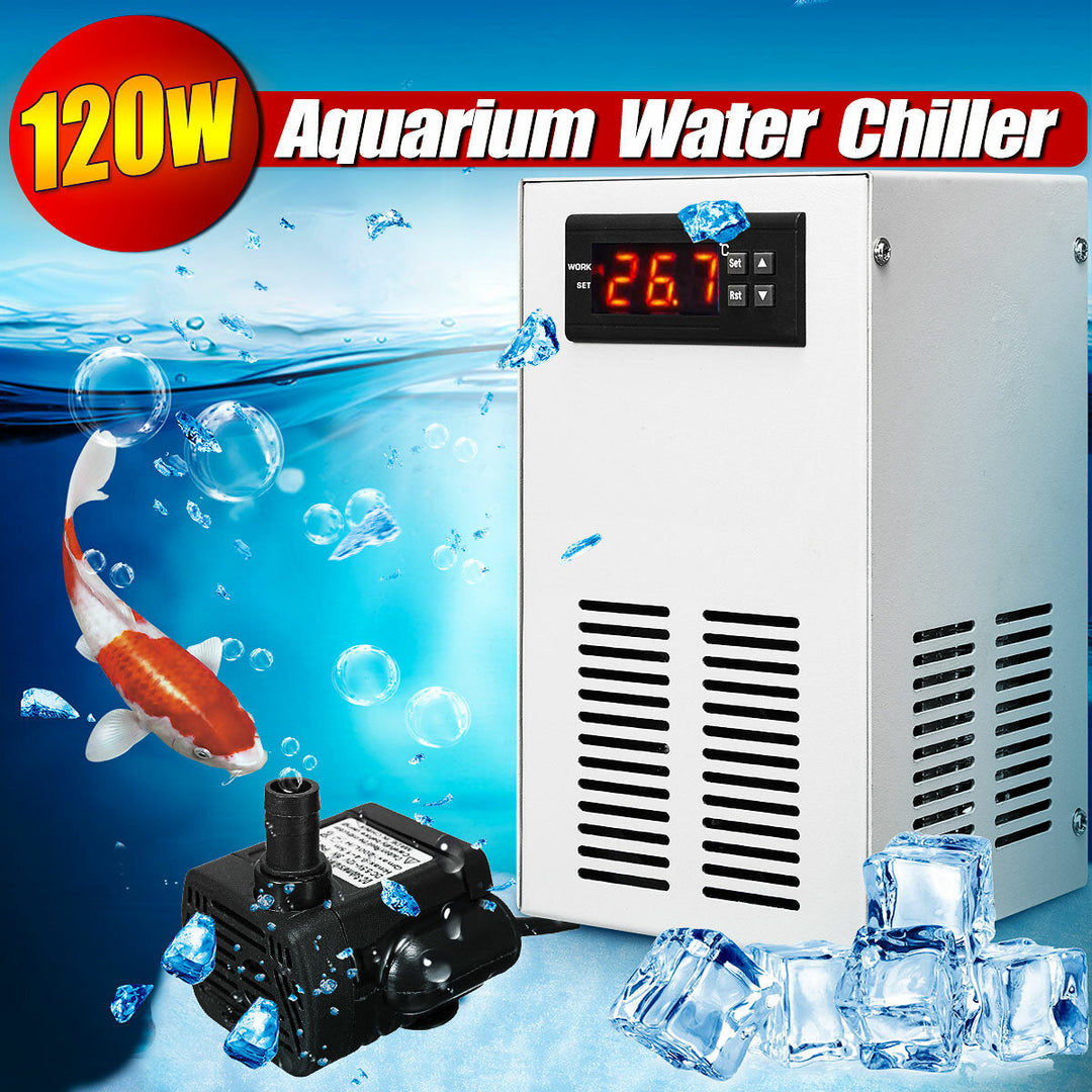 30L 120W LCD Display Water Chiller Cooling Device Tank Fish Constant Temperature Cooling Equipment Image 6