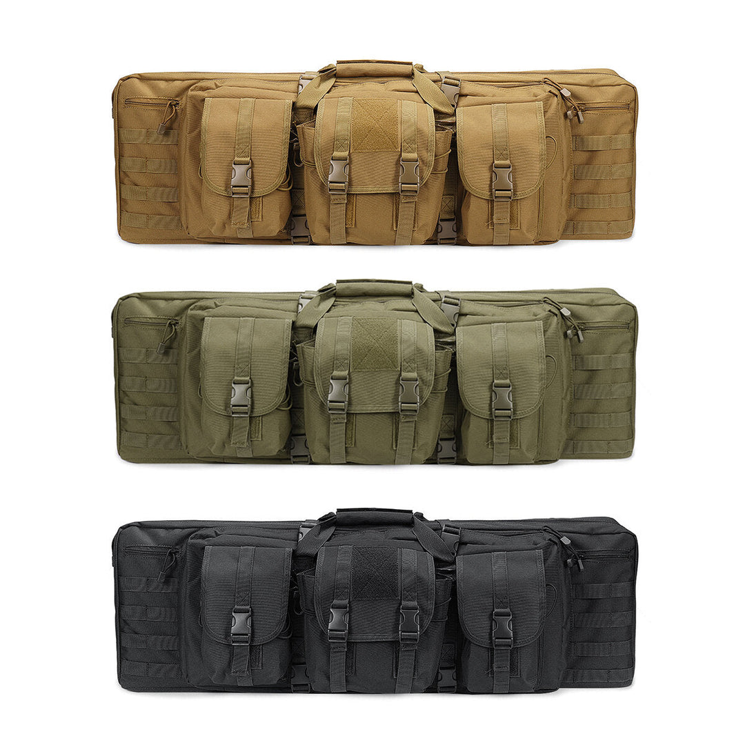 36inch Tactical Camouflage Fishing Tackle Camping Bag Multi-functional Storage Bag Double Padded Backpack Image 8