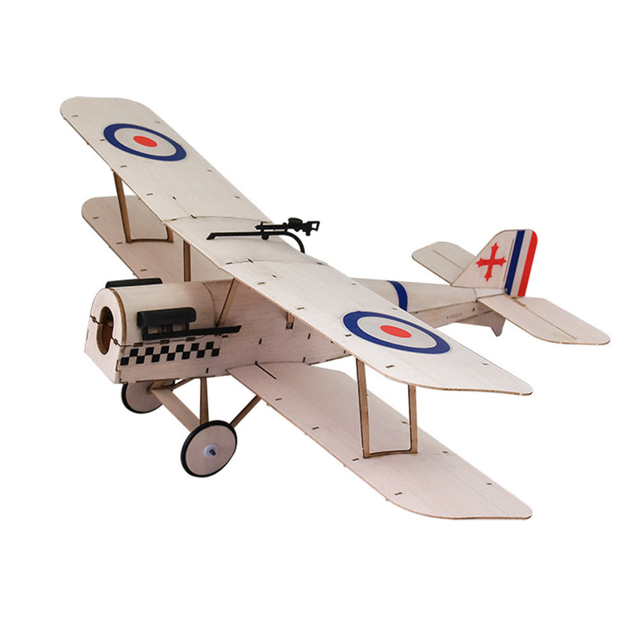 378mm Wingspan Balsa Wood Biplane RC Airplane DTTT Image 1