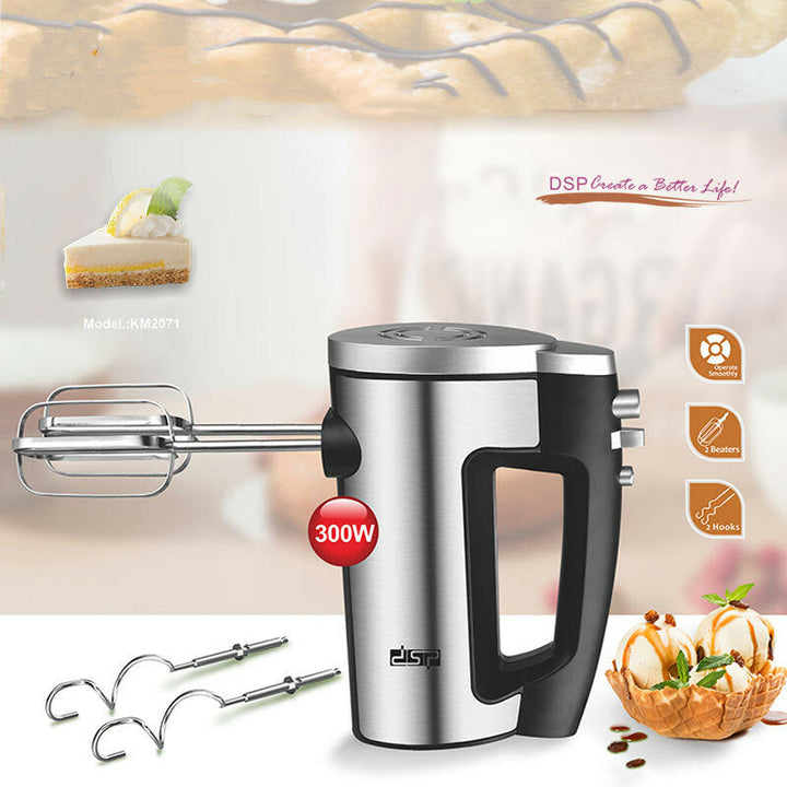 350W 2 Bar Stereo Hand Mixer 5 Speed Regulation One Button Withdrawal Circulating Air Cooling Easy to Use Image 4