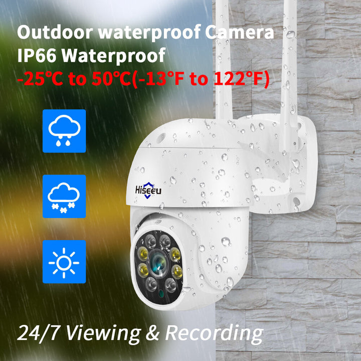 3MP WIFI Outdoor Camera 1536p 5x Digital Zoom PTZ IP Audio Camera P2P OnVIF CCTV Monitoring Wireless CCTV System Image 3
