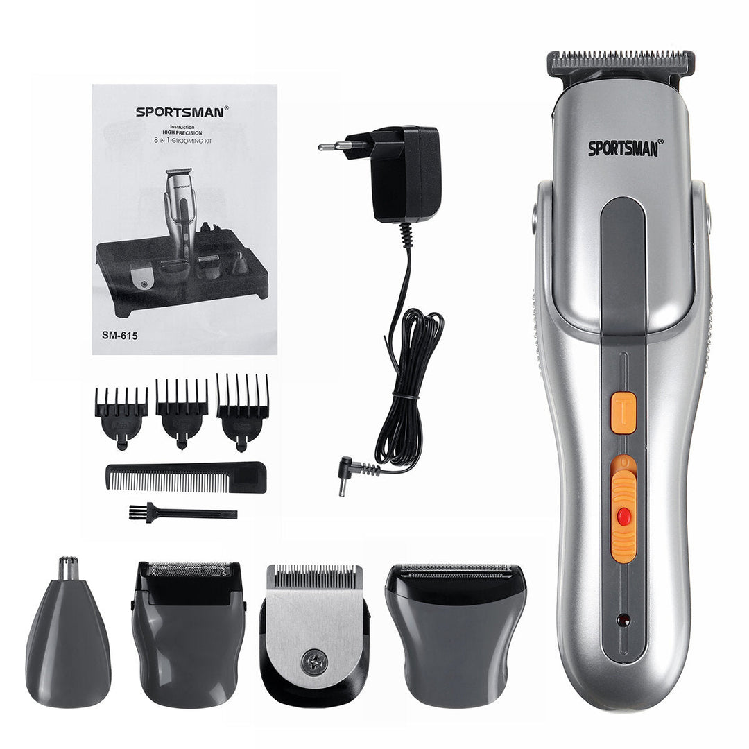 5 in1 Mutifunction Electric Hair Clipper Rechargeable Washable Nose Hair Beard Trimmer Shaver Image 11