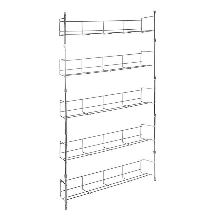 5 Tiers Kitchen Spice Rack Cabinet Organizer Wall Mount Storage Shelf Holder Kitchen Storage Rack Image 8