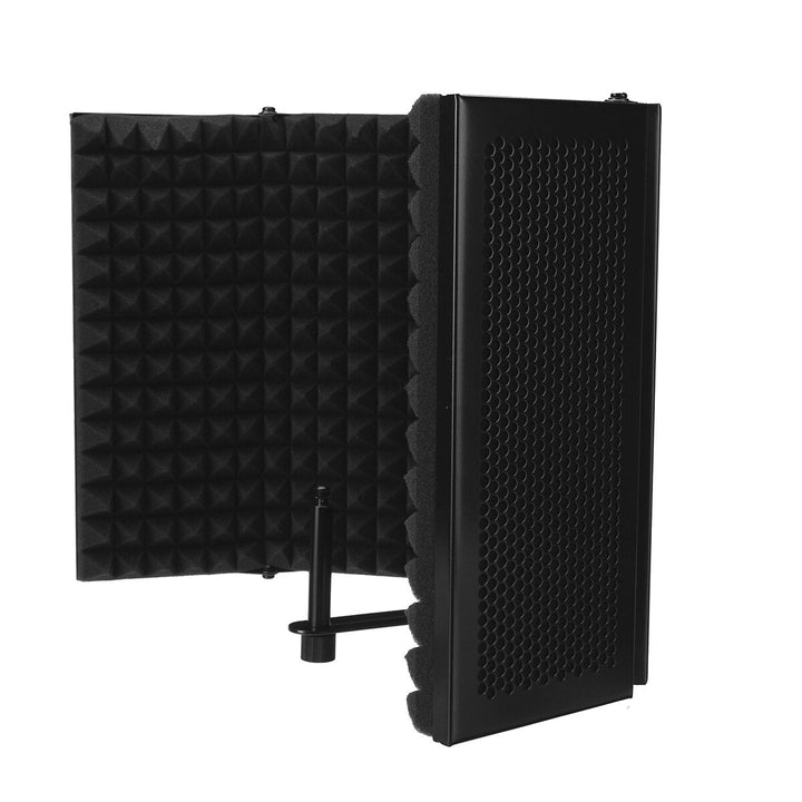 5 Panel Foldable Studio Microphone Isolation Shield Recording Sound Absorber Foam Support Bracket Image 7
