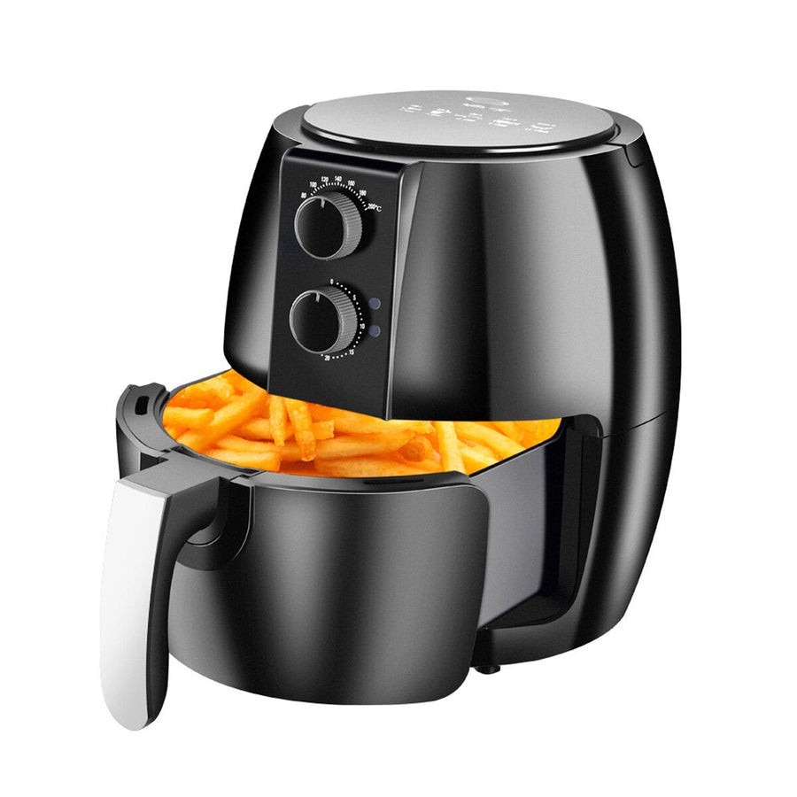 4.5L Capacity Household Air Fryer Intelligent Smokeless Electric Fryer Kitchen Oil-free Energy-saving French Fries Fryer Image 1