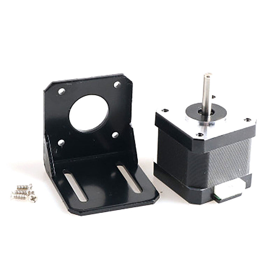 42 Stepper Motor with Motor Fixing Bracket Kit for Smart Robot Car Chassis Image 1