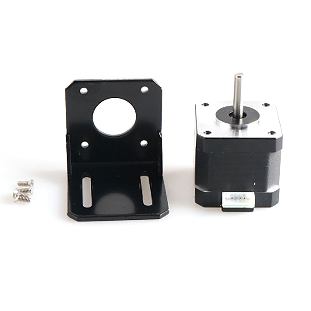 42 Stepper Motor with Motor Fixing Bracket Kit for Smart Robot Car Chassis Image 2