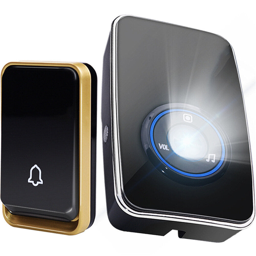 433MHZ Wireless Doorbell Self-powered Night Light Household Waterproof Button Receiver Light Control Night Light Image 1