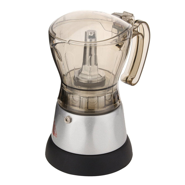 4 Cup Automatic Transparent Acrylic Coffee Maker Percolator Moka Pot Stovetop Espresso Pot Machine Image 1