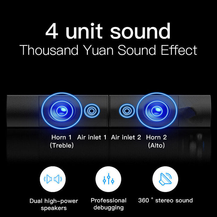 4 Unit Sound LED Display Big Power Wireless Bass Column 6D Stereo Soundbar Music Center bluetooth Speaker Image 3