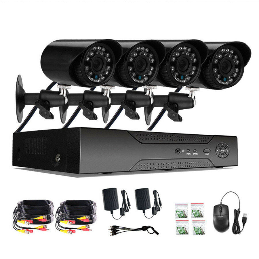 4CH AHD5 IN 1 Surveillance Camera System AHD Security Network WiFi HD Monitor Home Image 2