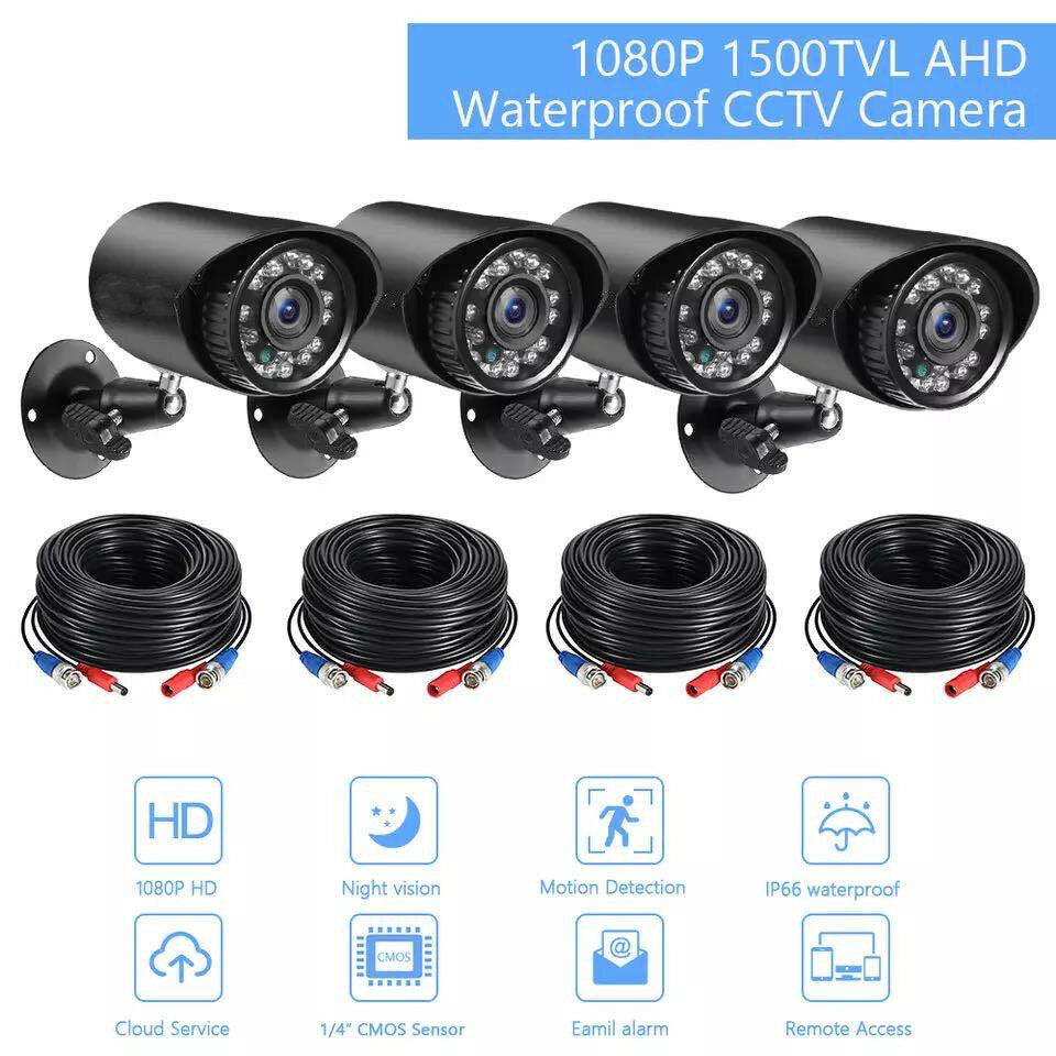 4CH AHD5 IN 1 Surveillance Camera System AHD Security Network WiFi HD Monitor Home Image 6