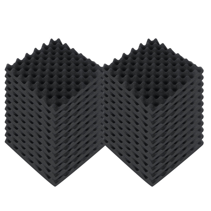 48PCS Sound-Absorbing Cotton Soundproof Foam Panels Noise Dampening Sponge Image 1