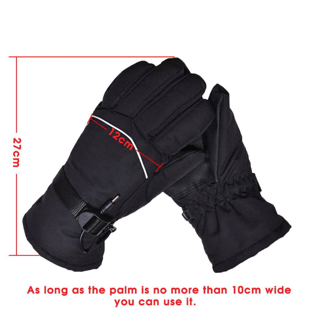 48V/60V Heating Glove Winter Heated Skiing Gloves Waterproof Mittens Thermal Snowboard Image 4