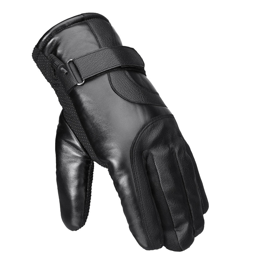 48V/60V/72V Electric Powered Touch Screen Winter Waterproof Warm Heated Motorcycle Gloves Image 1