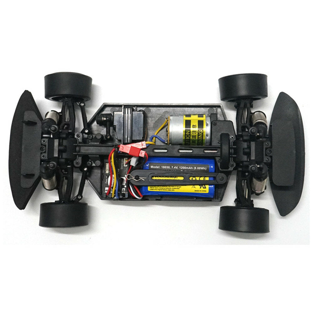 4WD 30km,h RC Car LED Light Drift On-Road Proportional Control Vehicles Model Image 2