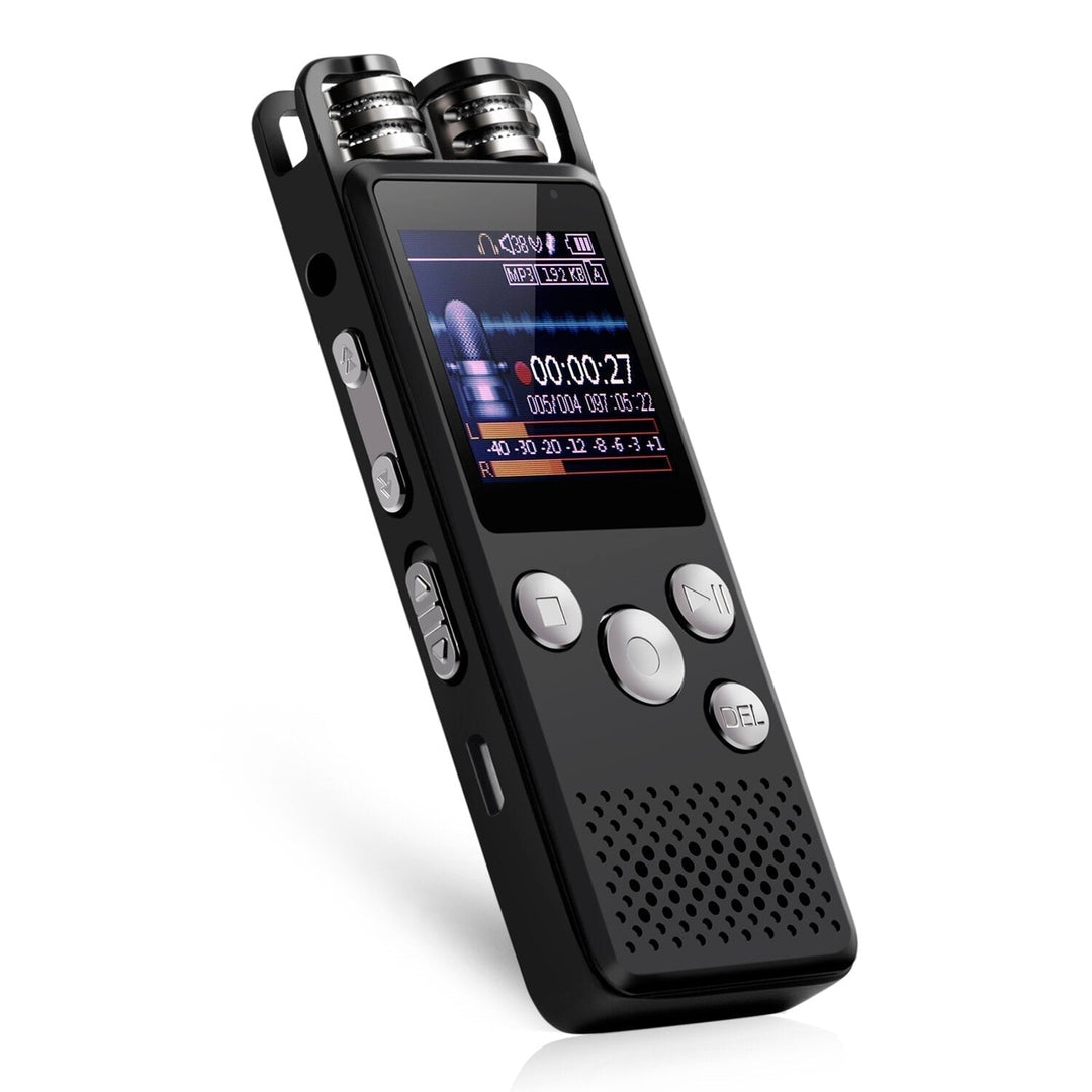 4GB/8GB/16GB/32GB Long Battery With microphone Recording Audio Voice Activated Digital Recorder for Meeting Image 3