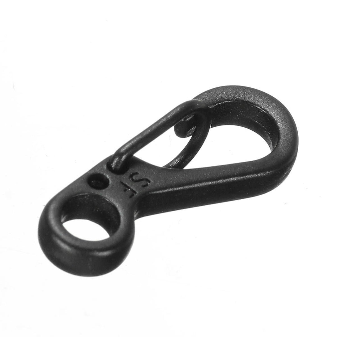 5Pcs Black EDC Tool Alloy Carabiner Camp Snap Clip Hook Keychain Keyring Hiking Climbing Image 1