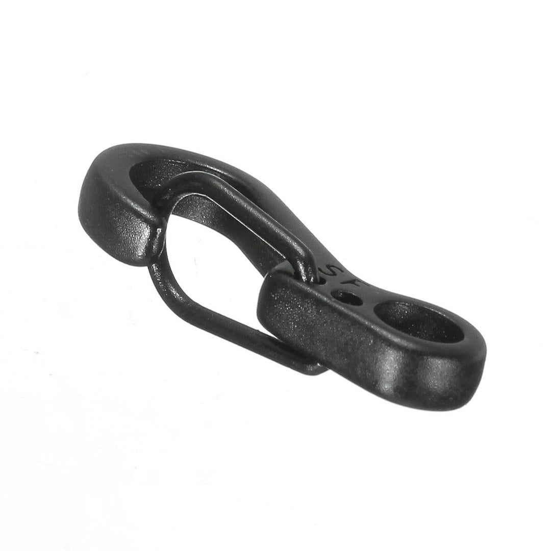 5Pcs Black EDC Tool Alloy Carabiner Camp Snap Clip Hook Keychain Keyring Hiking Climbing Image 7