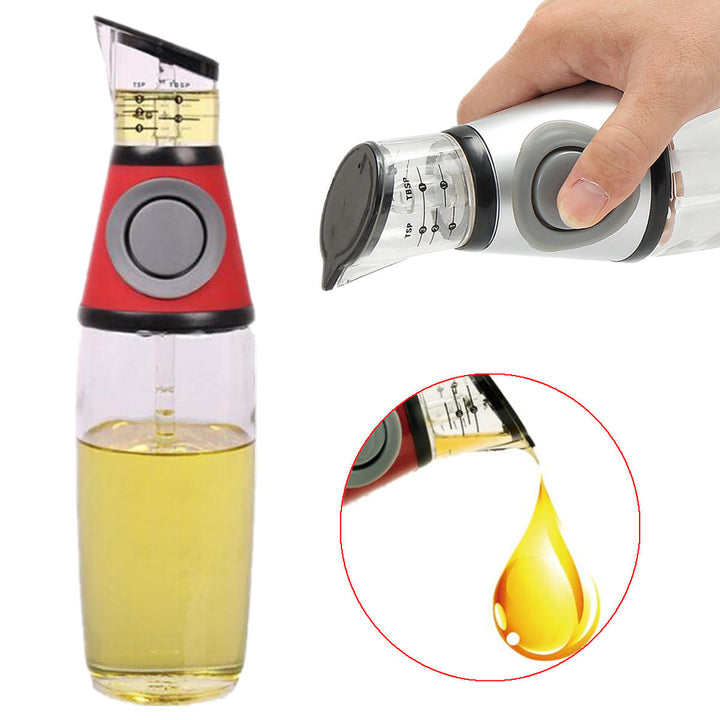 500ml Kitchen Glass Olive Oil Vinegar Dispenser Pourer Bottle With No-Drip Spout Image 2