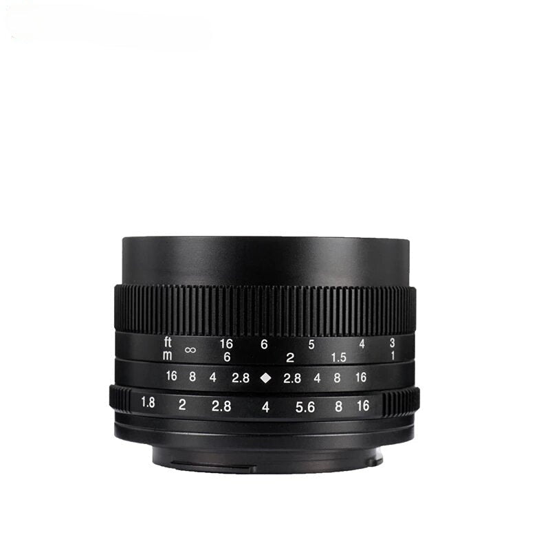 50mm F1.8 Large Aperture Portrait Manual Focus Micro Cameras Lens Fit for Canon eos-m Mount E-Mount for Fuji FX-Amount Image 4