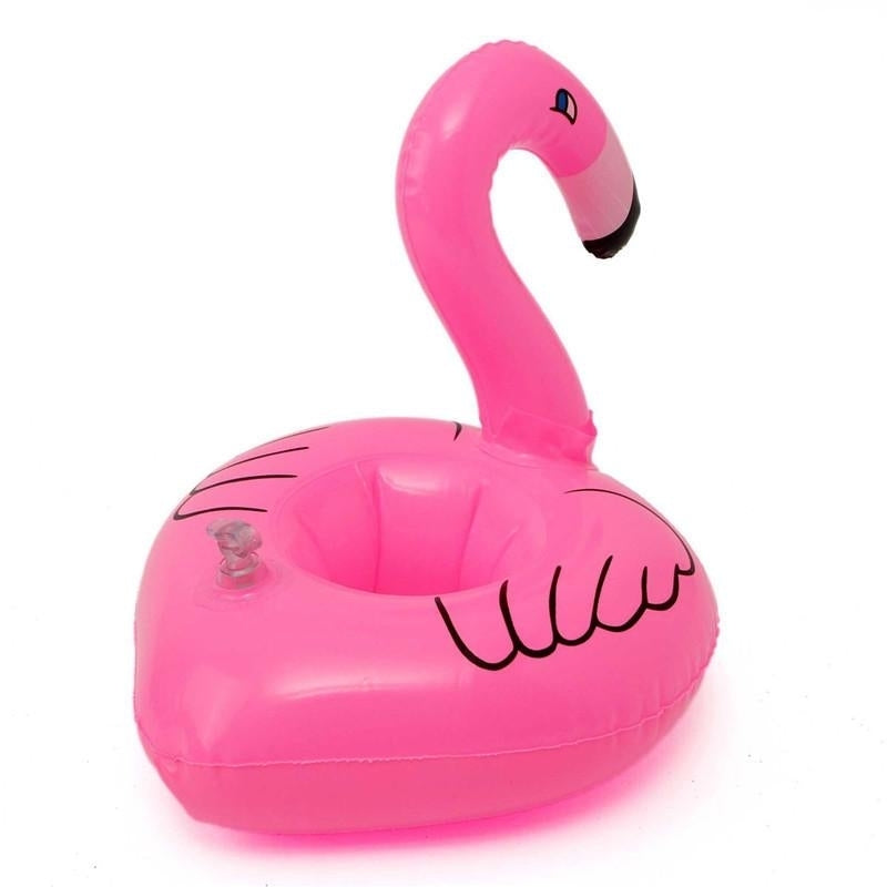 5PCS Inflatable Flamingo Drink Can Holder Party Pool  Kids Toy Image 4