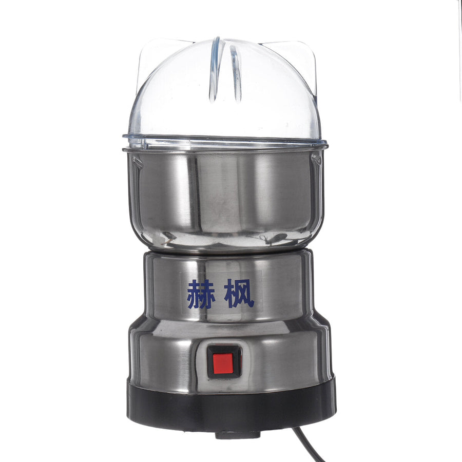 500W Electric Dry Grinder Stainless Steel Coffee Bean Nut Spice Grinding Blender Push Button Control Image 1