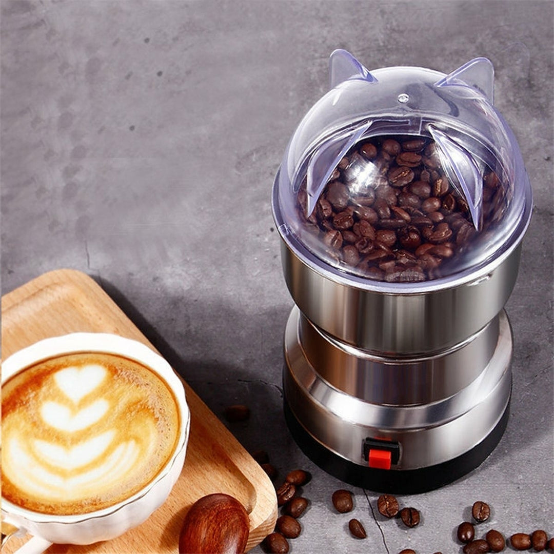 500W Electric Dry Grinder Stainless Steel Coffee Bean Nut Spice Grinding Blender Push Button Control Image 7