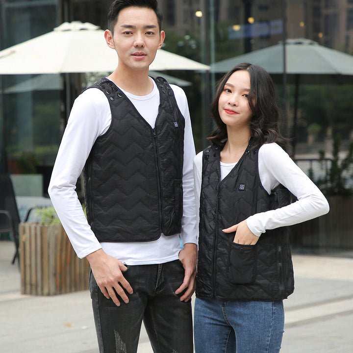 5-Heating Intelligent Smart Electric Heated Vest Winter For Men And Women Image 10