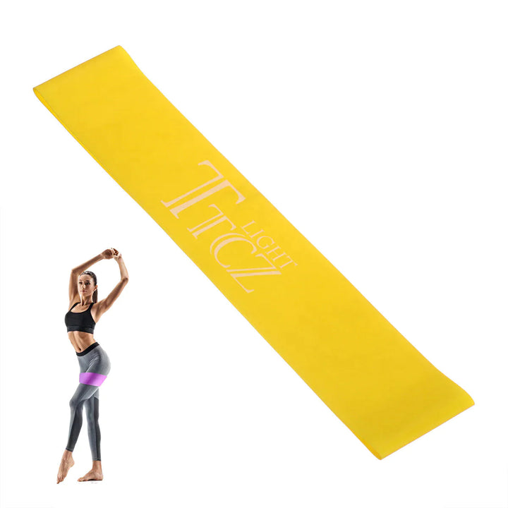 500x50x0.45mm 12lb Resistance Bands Natural Latex Exercise Bands Pilates Flexbands Home Fitness Image 8