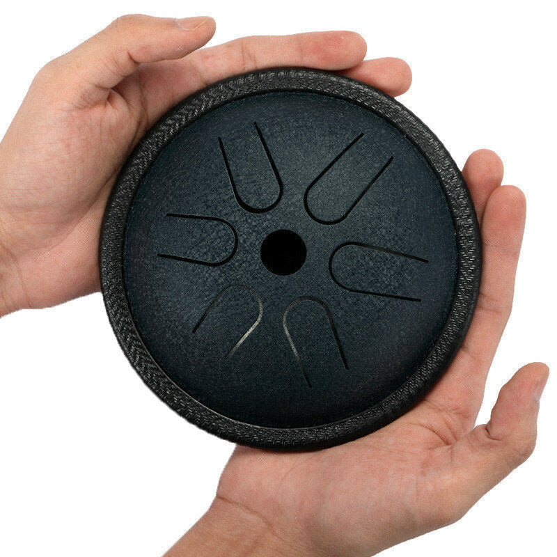 5.5" Steel Tongue Drum 6 Notes Handpan Tankdrum Yoga Instrument With BagandMallets Image 4