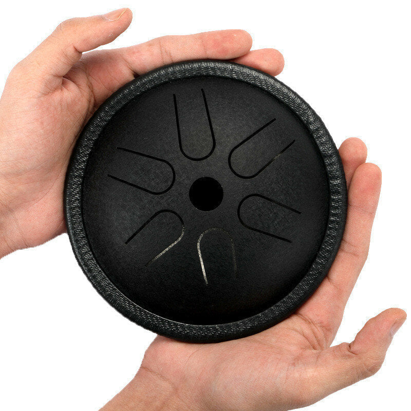 5.5" Steel Tongue Drum 6 Notes Handpan Tankdrum Yoga Instrument With BagandMallets Image 7