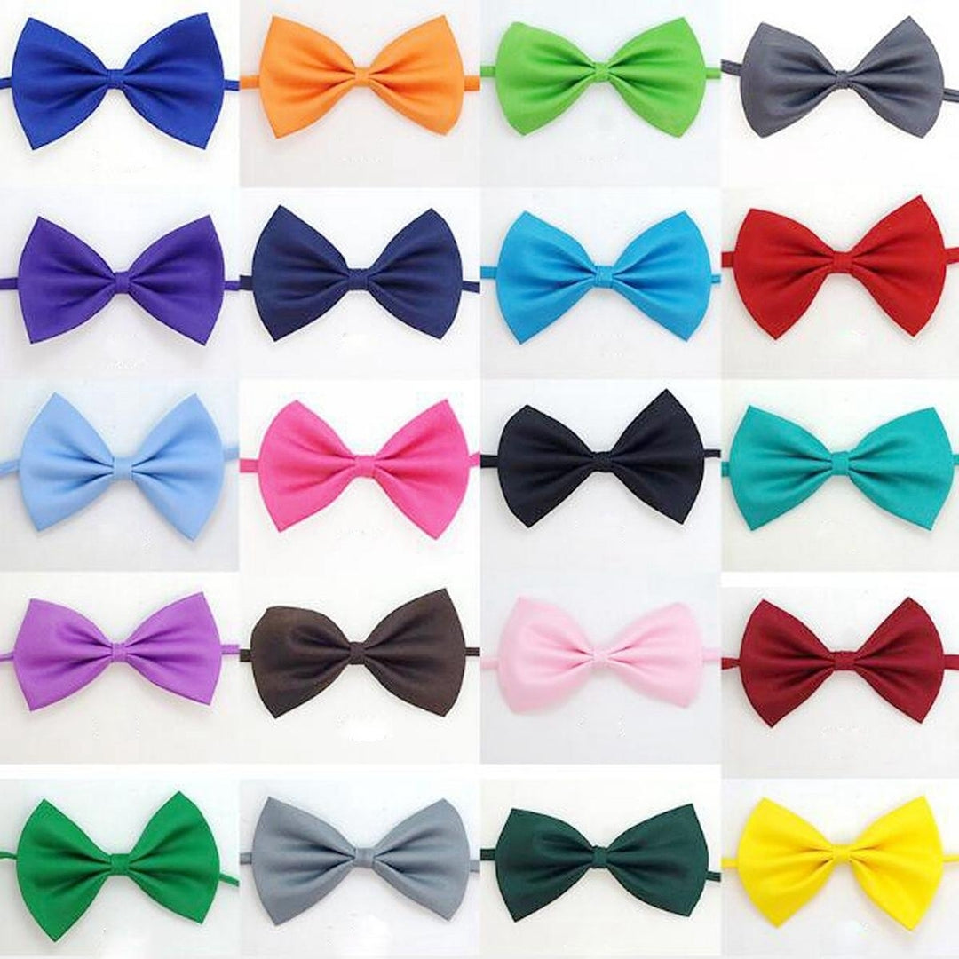 50 PCS Wholesale Pet Dog Puppy Cat Bowtie Necktie Bow Ties Pet Necklace Adjustable Strap for Cat Collar Dogs Accessories Image 1