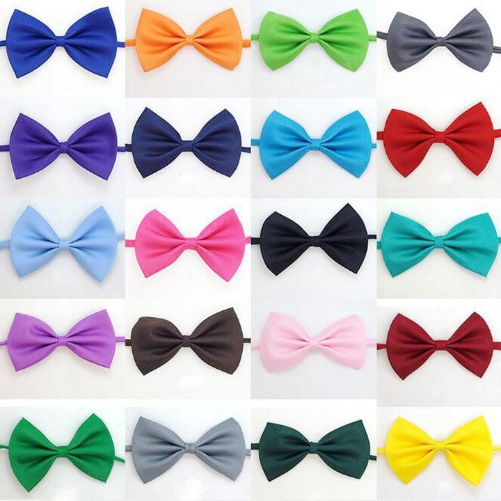 50 PCS Wholesale Pet Dog Puppy Cat Bowtie Necktie Bow Ties Pet Necklace Adjustable Strap for Cat Collar Dogs Accessories Image 1