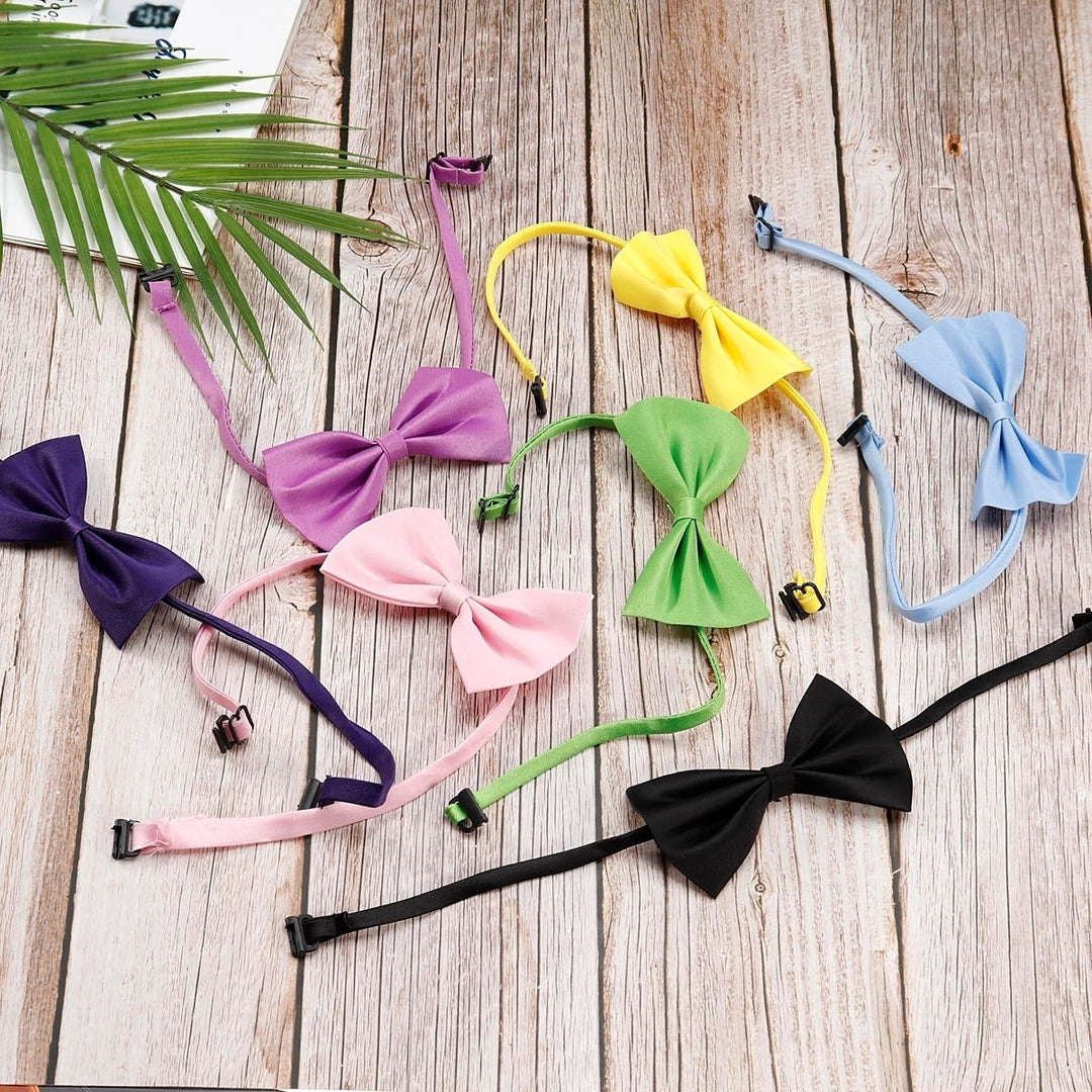 50 PCS Wholesale Pet Dog Puppy Cat Bowtie Necktie Bow Ties Pet Necklace Adjustable Strap for Cat Collar Dogs Accessories Image 3