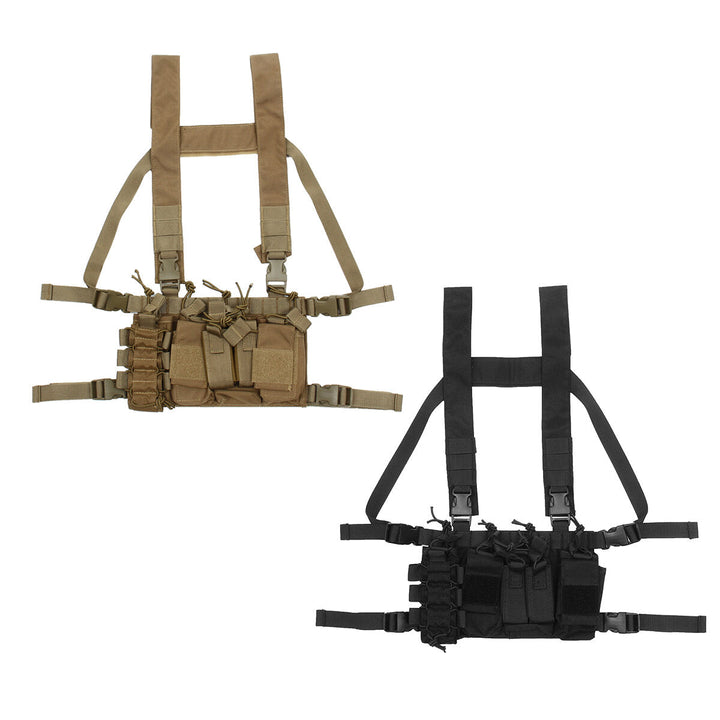 52x65cm Nylon Universal Chest Rig Hunting Vest with 223,308 Pouches 2 Colors Image 1