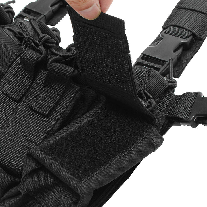 52x65cm Nylon Universal Chest Rig Hunting Vest with 223,308 Pouches 2 Colors Image 8