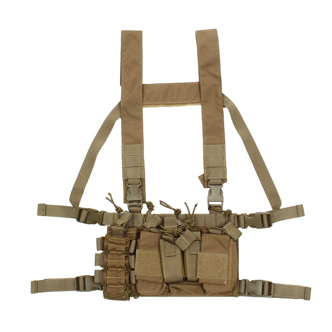 52x65cm Nylon Universal Chest Rig Hunting Vest with 223,308 Pouches 2 Colors Image 1