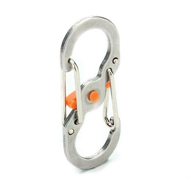 5pcs S Shape Plastic Steel Anti Theft Carabiner Keychain Hook Clip EDC Tool Image 4