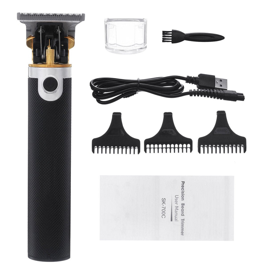 5V 10W Electric Hair Clipper USB Rechargeable Hair Trimmer Cutter W3 Limit Combs Image 1