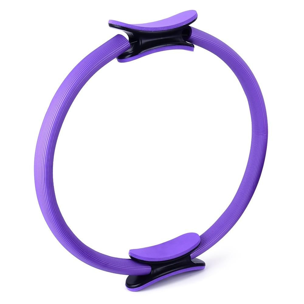 5pcs Yoga Exercise Set 16.5 Inch Pilates Ring Circle Ball Resistance Loop Band Stretch Strap Anti-skid Socks Image 3
