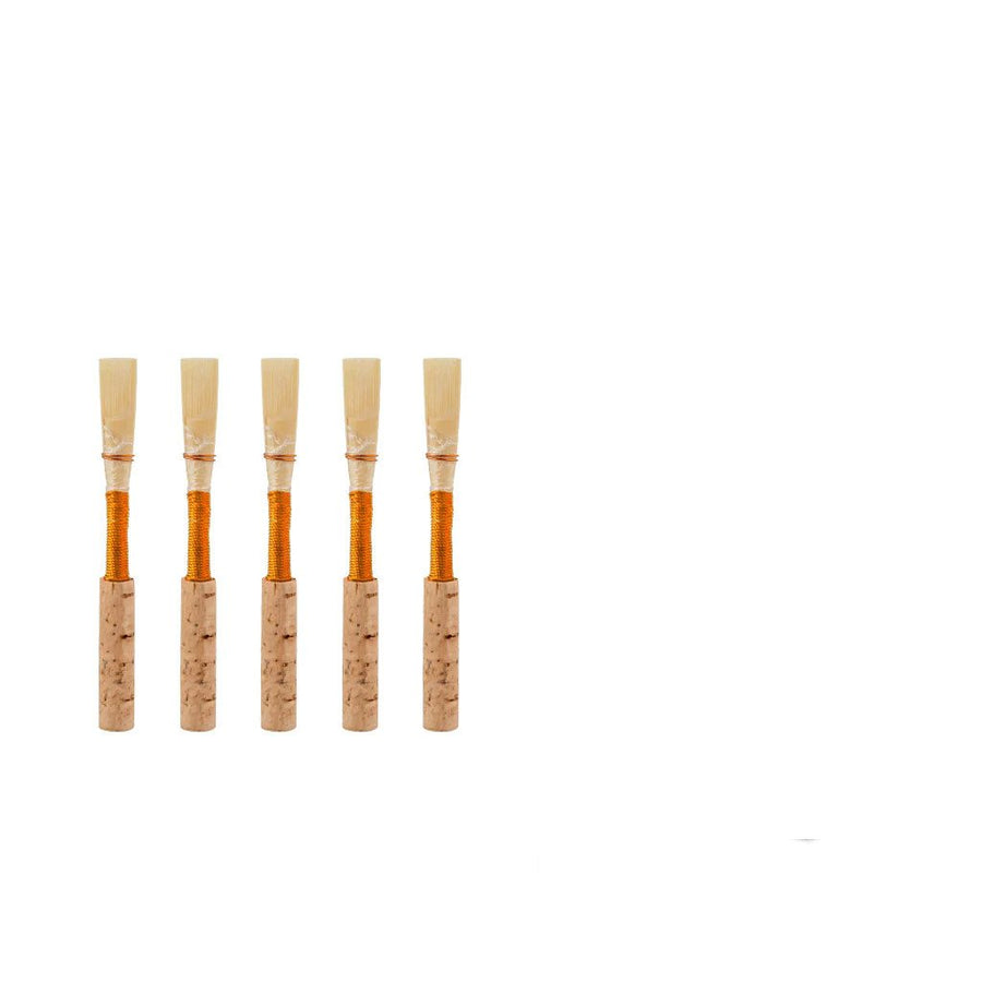 5Pcs/1Pack NO-01 Oboe Reed Medium Cork Reed Handmade Oboe Reed with Plastic Case/Tube for Beginners Oboe Accessories Image 1