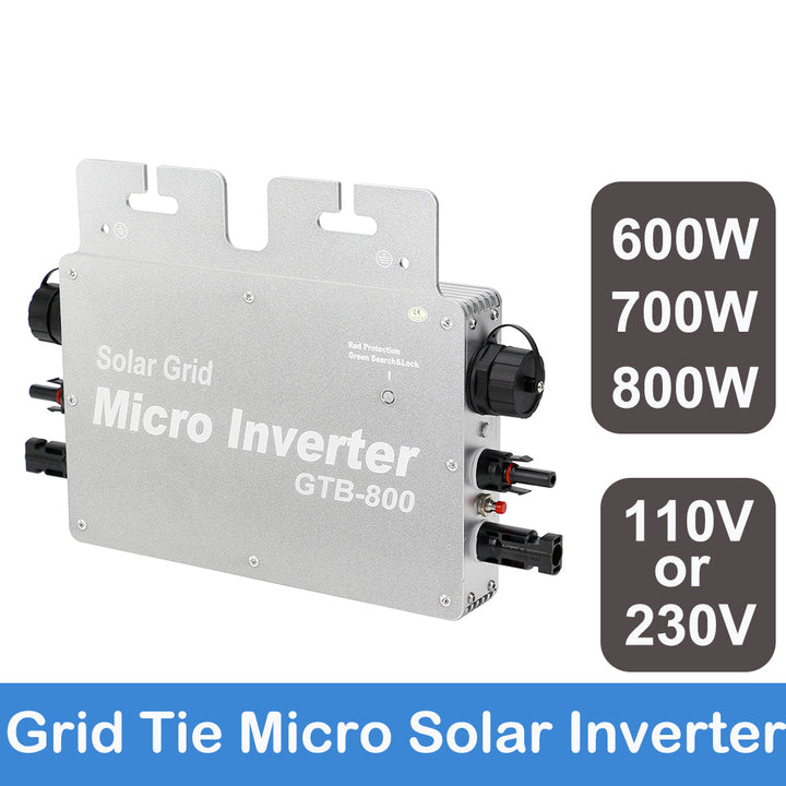 600W 700W 800W Grid Tie Micro Solar Inverter With Wifi Function Network Connection IP65 Waterproof 110V 230V For Home Image 4