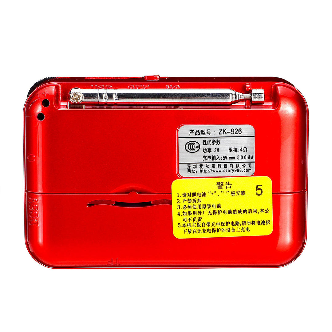 5V 3W Portable USB Radio FM MP3 Memory Card U-disk Speaker Player Image 4