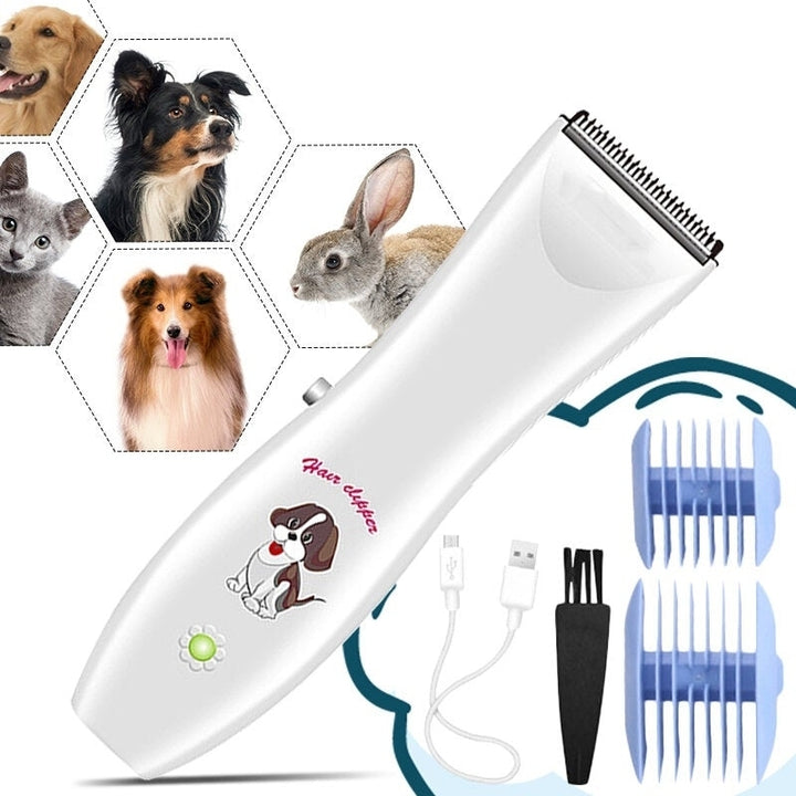 5V USB Electrical Pet Hair Trimmer Rechargeable Low-noise Hair Clipper Pets Hair Cutter Image 4