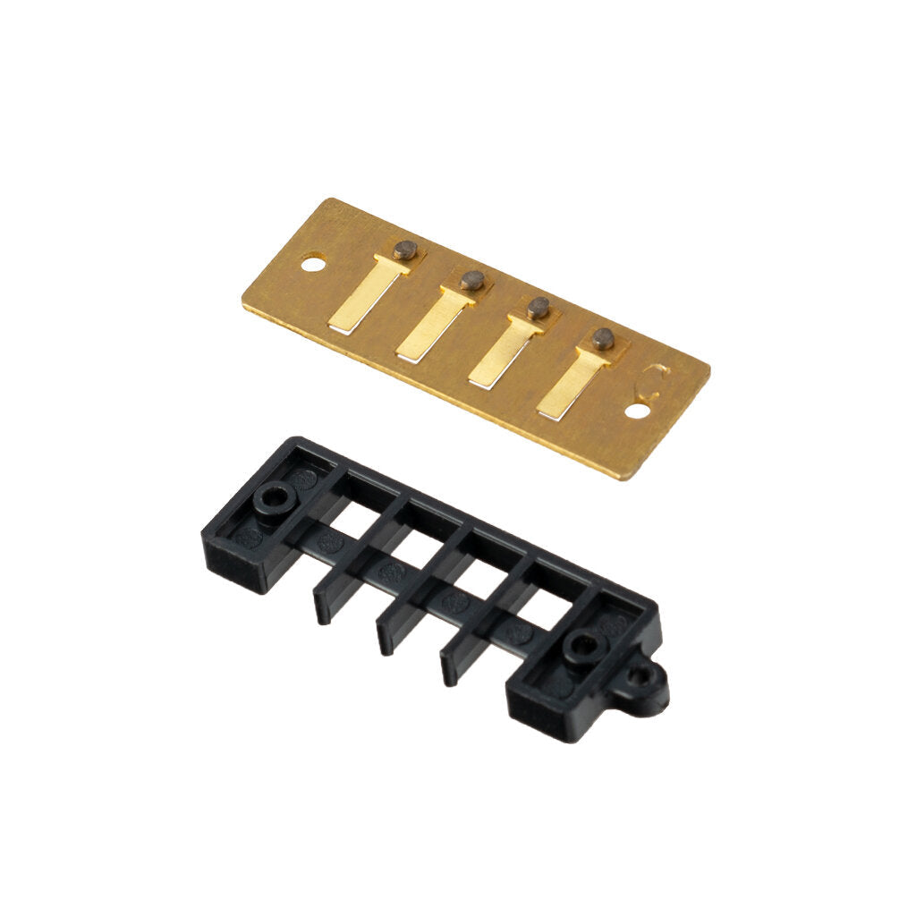 5pcs,1set 4 Holes Mini Harmonica Necklace Brass Reed +Environmental ABS Comb In Key of C Model Really Plays Image 3