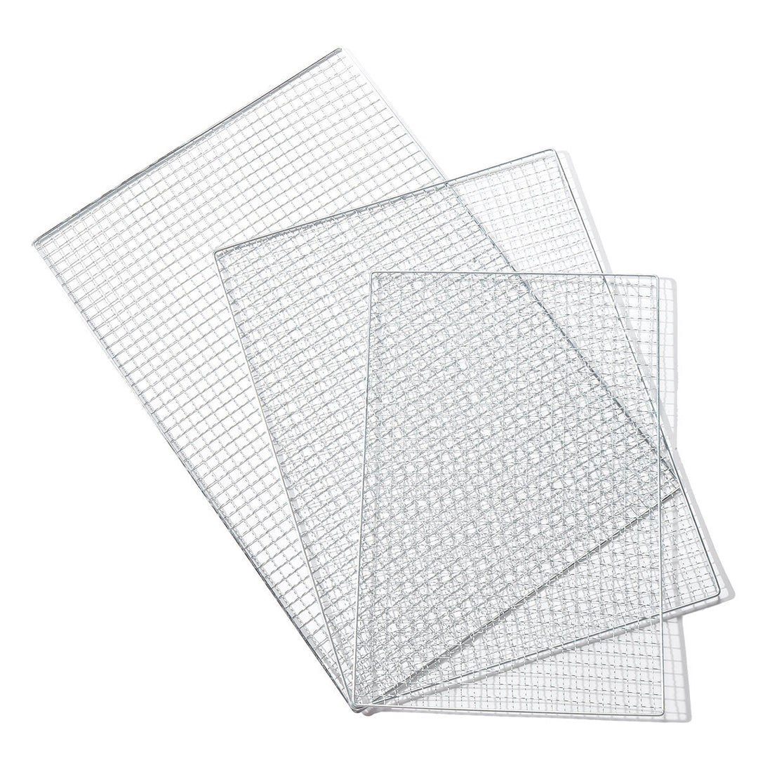 5Pcs,Set BBQ Grill Net Fish Vegetable Barbecue Steel Grid Grilling Cooking Tools Image 4