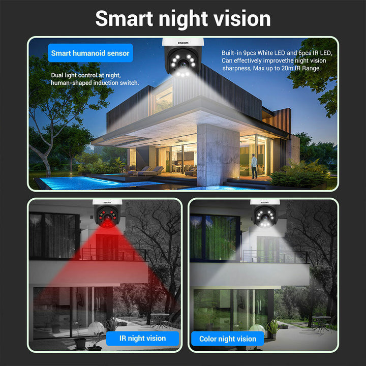 5MP 5x Optical Zoom WIFI IP Camera PTZ Wireless WIFI Smart Dual-light Humanoid Detection Two-way Voice ONIVF Night Image 9