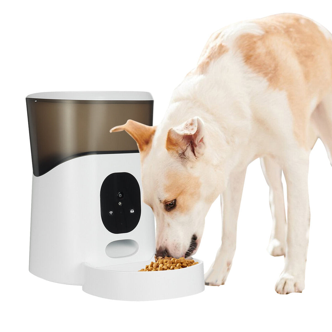 5L Automatic Pet Feeder Timing Recording Voice APP control Intelligent Dog Feeding Cat Bowls Puppy Supplies Image 1